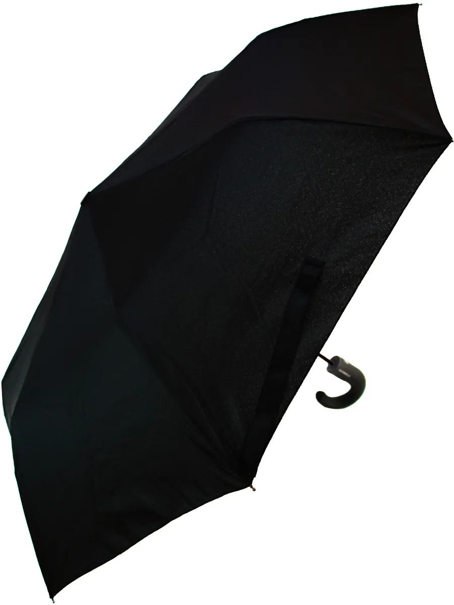 Зонт складной мужской полуавтоматический URM А1100201 черный - купить в Москве, цены на Мегамаркет