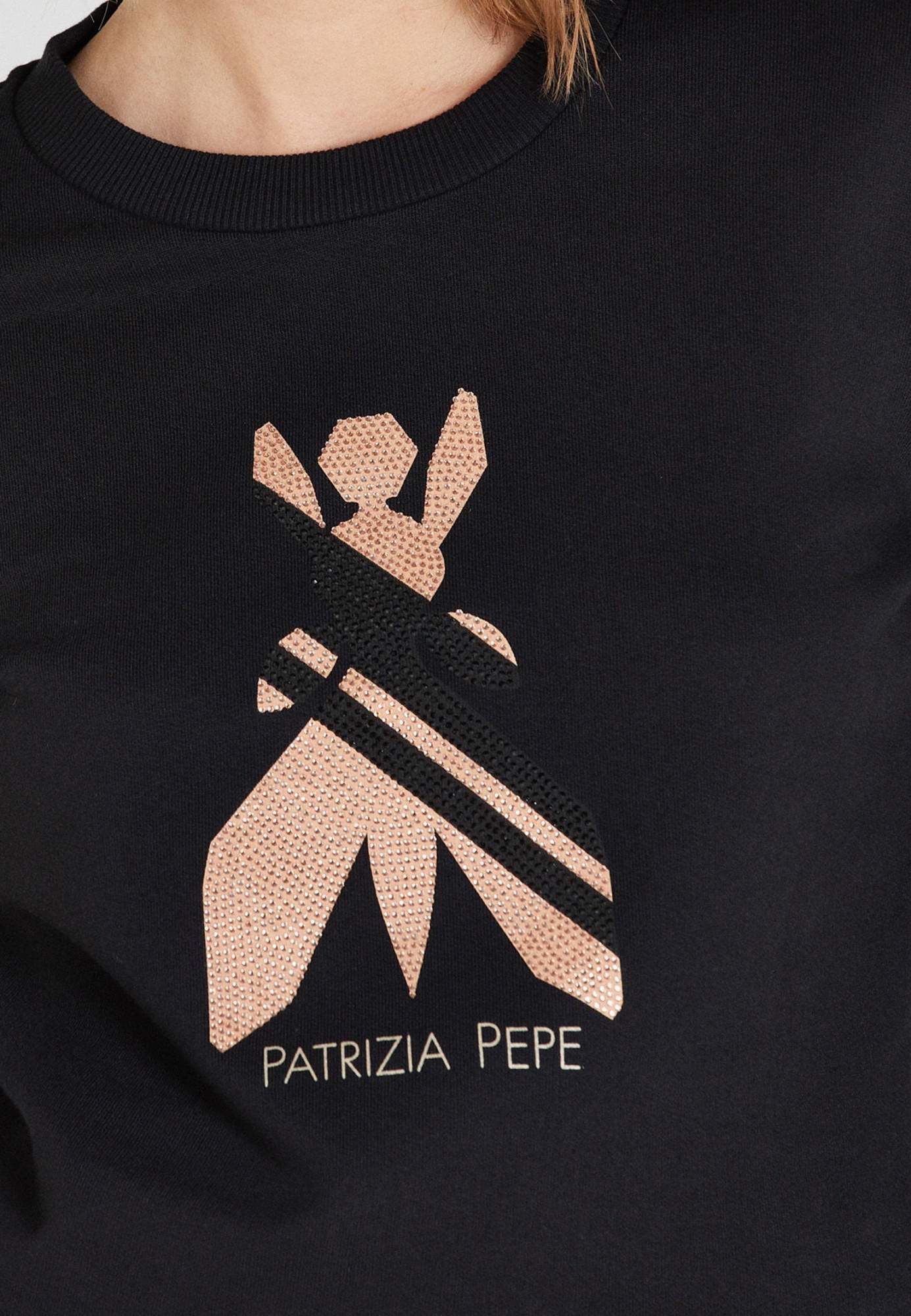 Свитшот женский Patrizia Pepe 133658 черный 42 RU