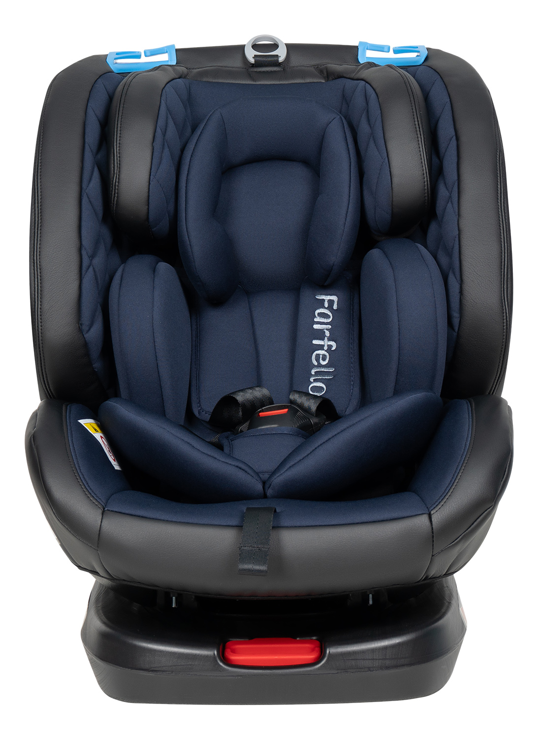 Купить автокресло детское Farfello ISOFIX YB102A экокожа, синий, цены на  Мегамаркет | Артикул: 600014638786