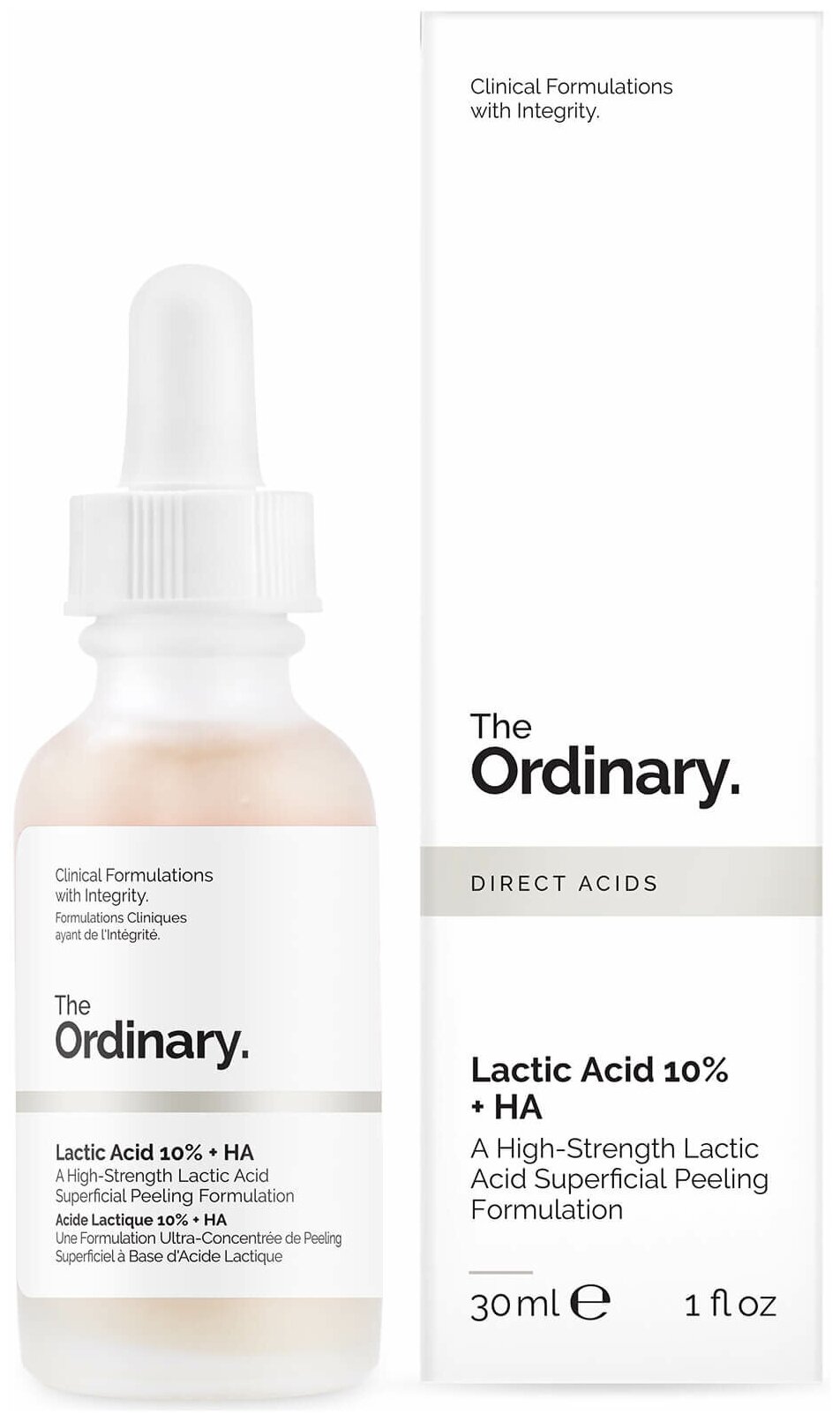 Купить сыворотка для лица с молочной кислотой The Ordinary Lactic Acid 10% + HA 30 мл, цены на Мегамаркет | Артикул: 600005319511