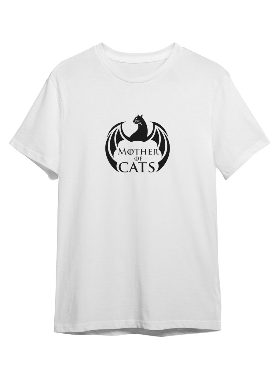 Футболка унисекс СувенирShop Mother of cats/Мать кошек/Игра престолов 12  белая M (46-48) – купить в Москве, цены в интернет-магазинах на Мегамаркет