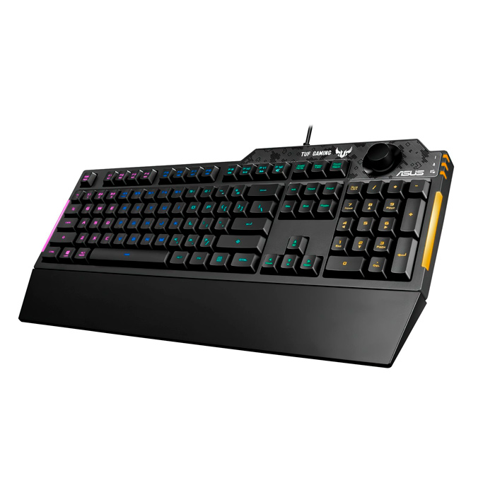 Проводная игровая клавиатура ASUS TUF Gaming K1 Black (90MP01X0-BKRA00) - купить в ЦифроКом, цена на Мегамаркет