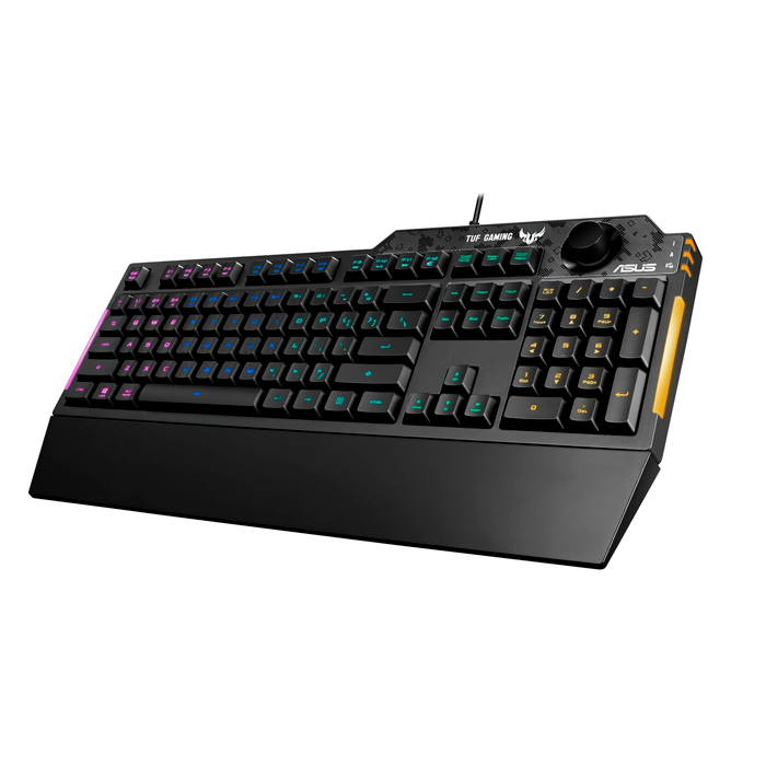 Проводная игровая клавиатура ASUS TUF Gaming K1 Black (90MP01X0-BKRA00), купить в Москве, цены в интернет-магазинах на Мегамаркет