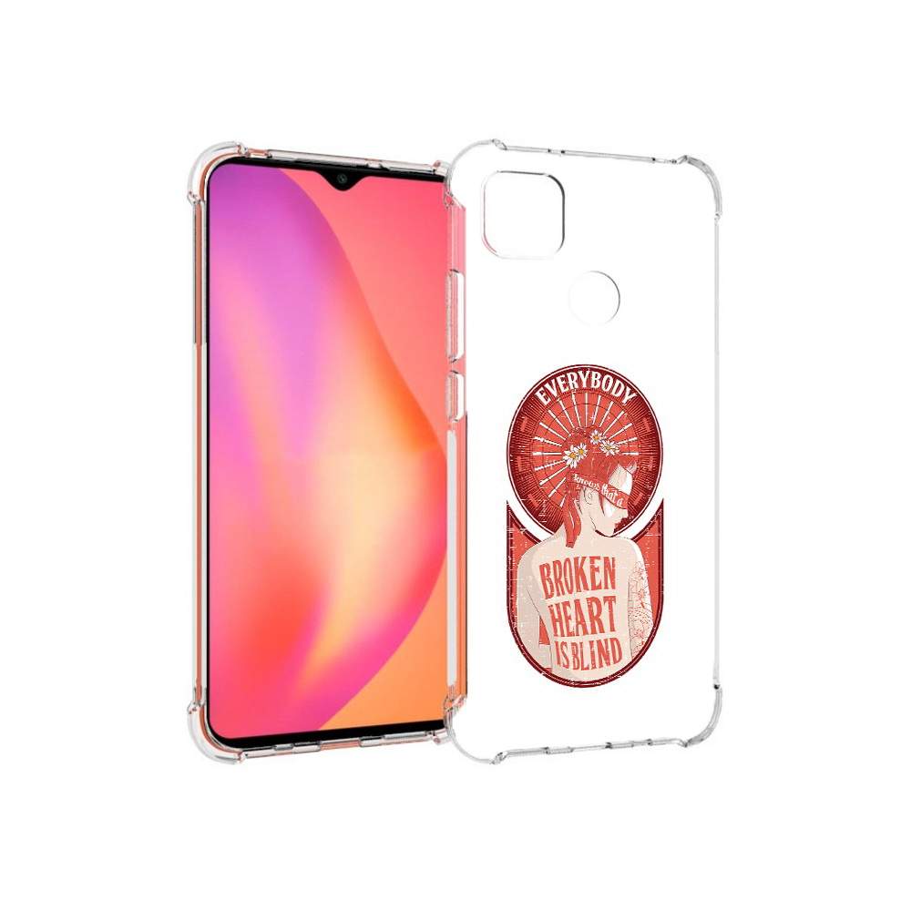 Чехол MyPads Tocco для Xiaomi Redmi 9C девушка разбитое сердце  (PT152115.265.310), купить в Москве, цены в интернет-магазинах на Мегамаркет