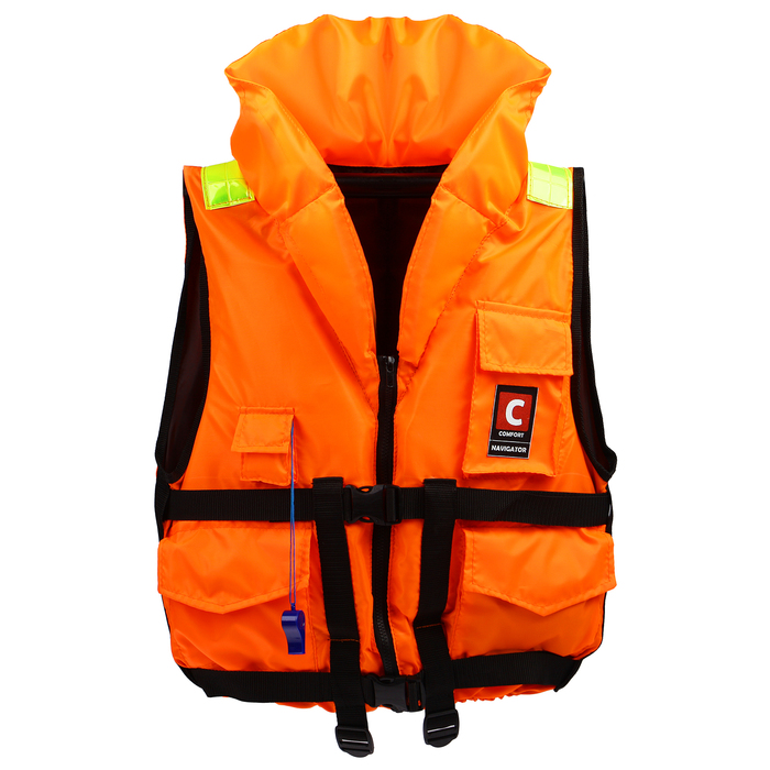 Спасательный жилет Comfort Штурман до 80 кг, оранжевый - купить в Москве, цены на Мегамаркет | 100036360273