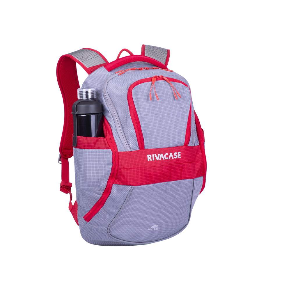 рюкзак для ноутбука унисекс RIVACASE 5225 grey/red  15.6", 20л