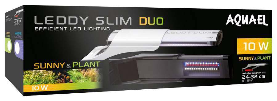 Светильник для аквариума Aquael Leddy Slim Duo Sunny & Plant, 10 Вт, 24,5 см, белый