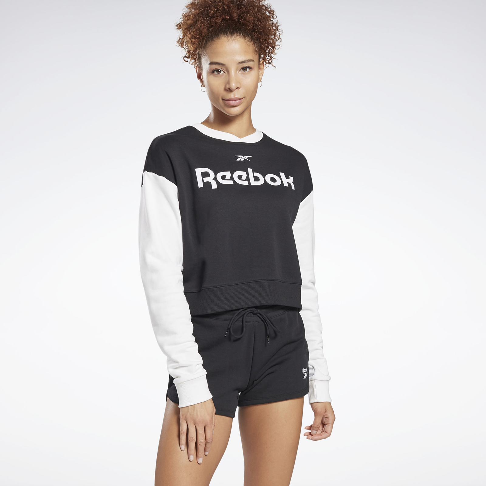 Свитшот женский Reebok Te Linearlogo Fashioncrew черный L