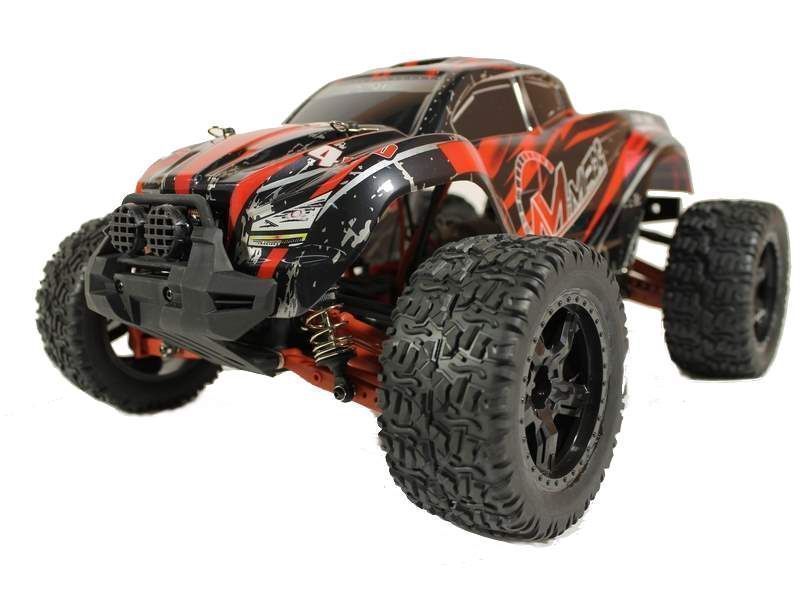 Купить радиоуправляемый монстр Remo Hobby MMAX UPGRADE 4WD 2.4G 1/10 RTR-RH1031UPG красный, цены на Мегамаркет