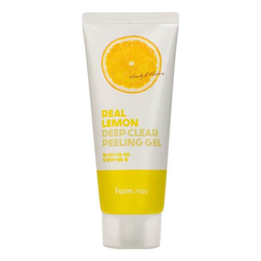 Гель-пилинг для лица FarmStay Deep Clear Peeling Gel Real Lemon с экстрактом лимона 100 мл