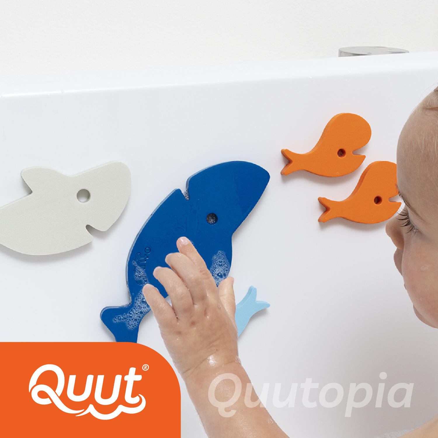 Купить мягкий 2D пазл Quut для игры в ванне Quutopia, Акулы (Sharks), цены  на Мегамаркет