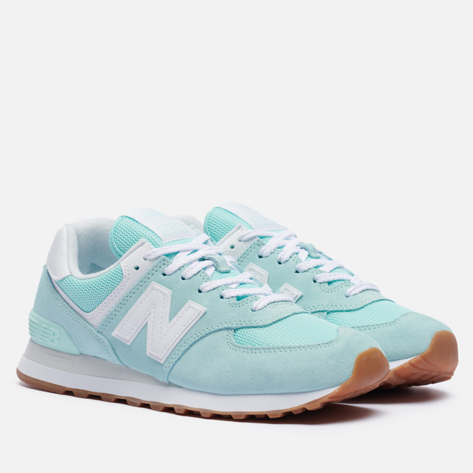 Кроссовки женские New Balance WL574PS2 голубые 37 EU - купить в Москве, цены на Мегамаркет | 100029372543