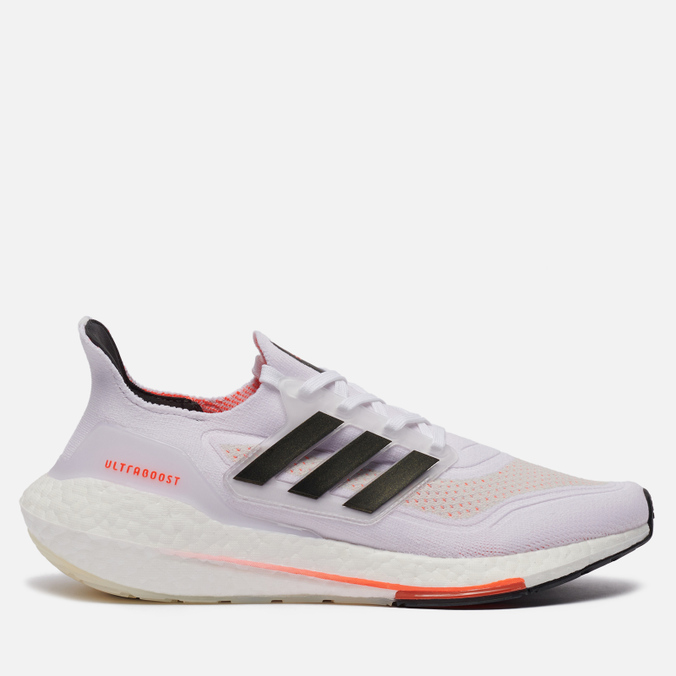 Кроссовки мужские Adidas Ultra Boost 21 белые 42.5 EU - характеристики и  описание на СберМегаМаркет