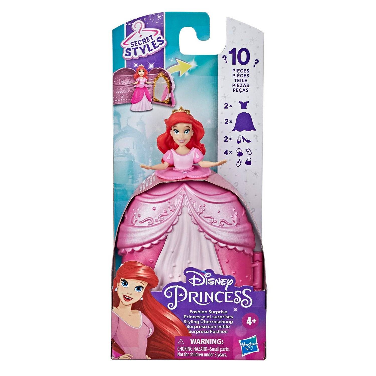 Игровой набор Disney Princess Модный сюрприз Ариэль, F1250/F0378 – купить в  Москве, цены в интернет-магазинах на Мегамаркет