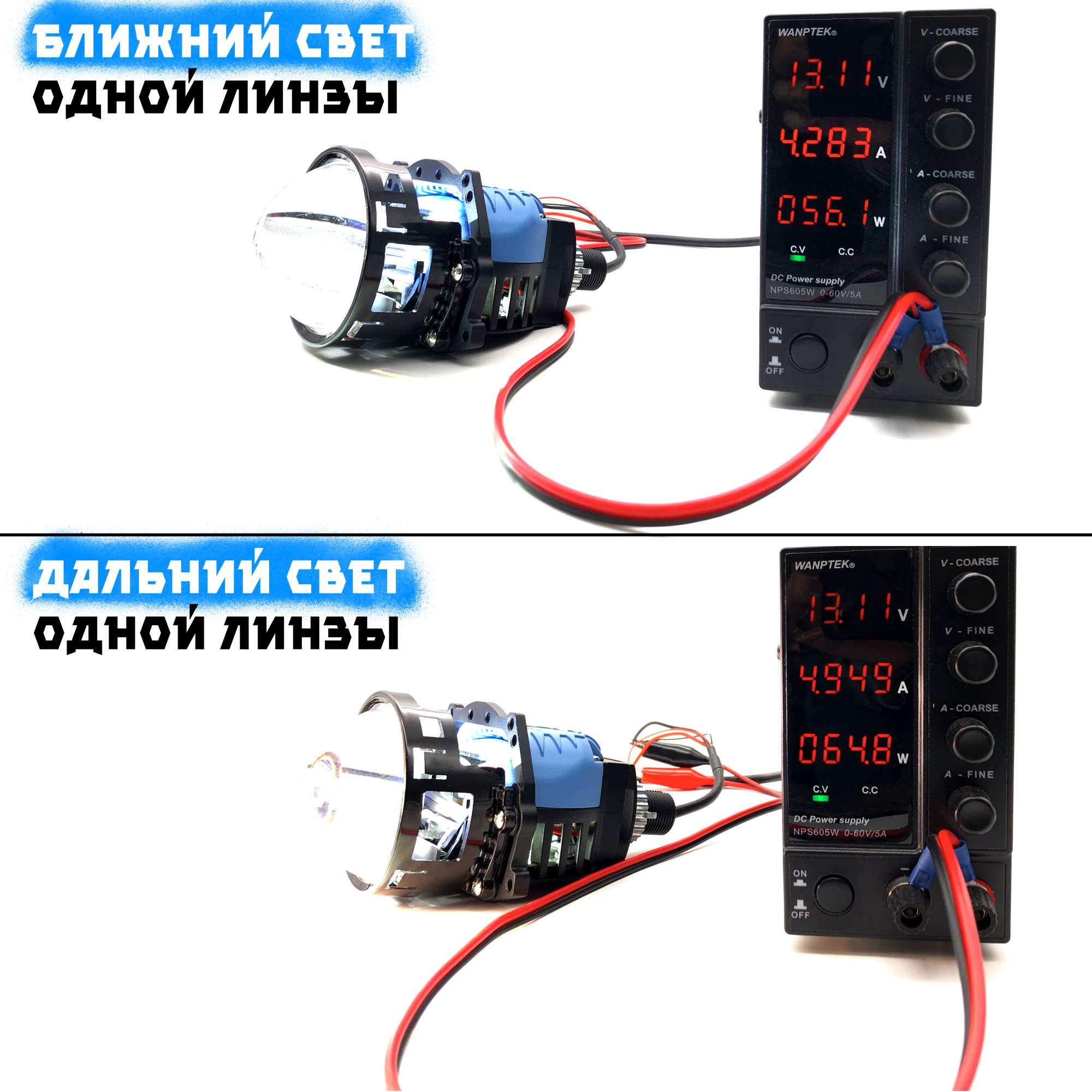 Светодиодные линзы Bi-Led модули TaKiMi TriLed 3.0 5000K 12V - купить в  Москве, цены на Мегамаркет | 600013582758