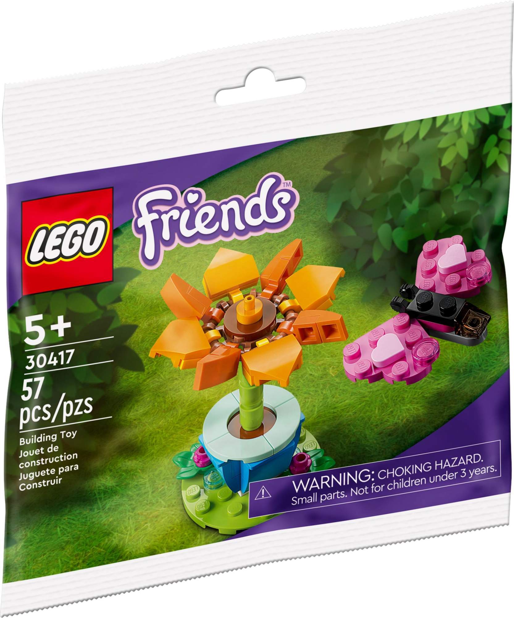 Lego Конструктор LEGO Friends 30417 Цветок и бабочка – купить в Москве, цены в интернет-магазинах на Мегамаркет