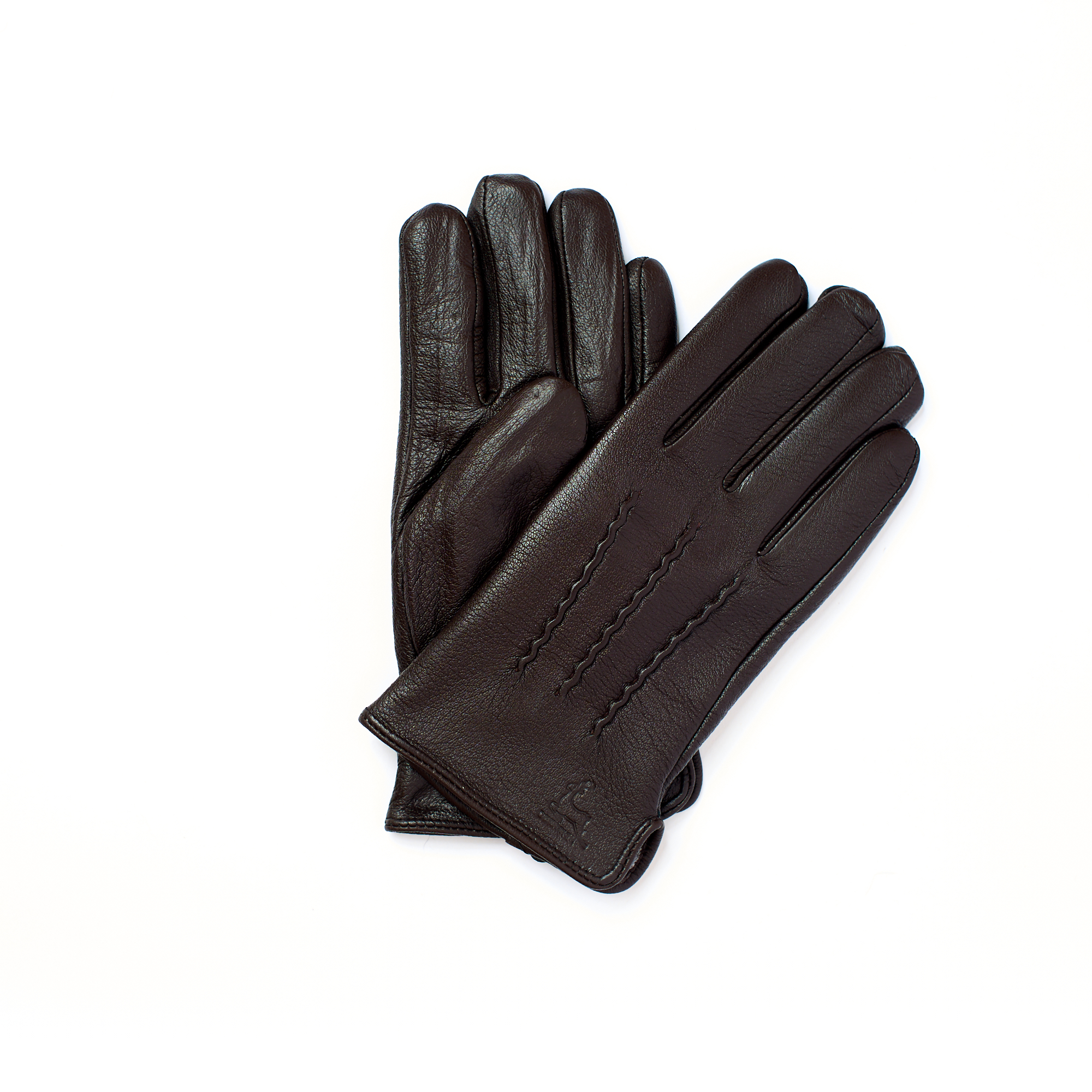 Перчатки мужские Albertini 27KO-1 темно-коричневые р.11