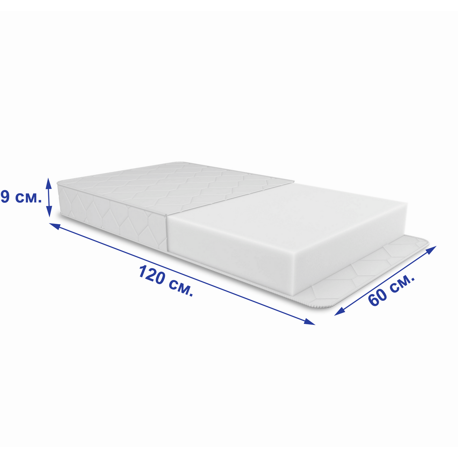 Высота детского матраса 120х60