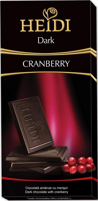 Купить шоколад Heidi Dark Cranberry Клюква темный, цены на Мегамаркет | Артикул: 100028802138