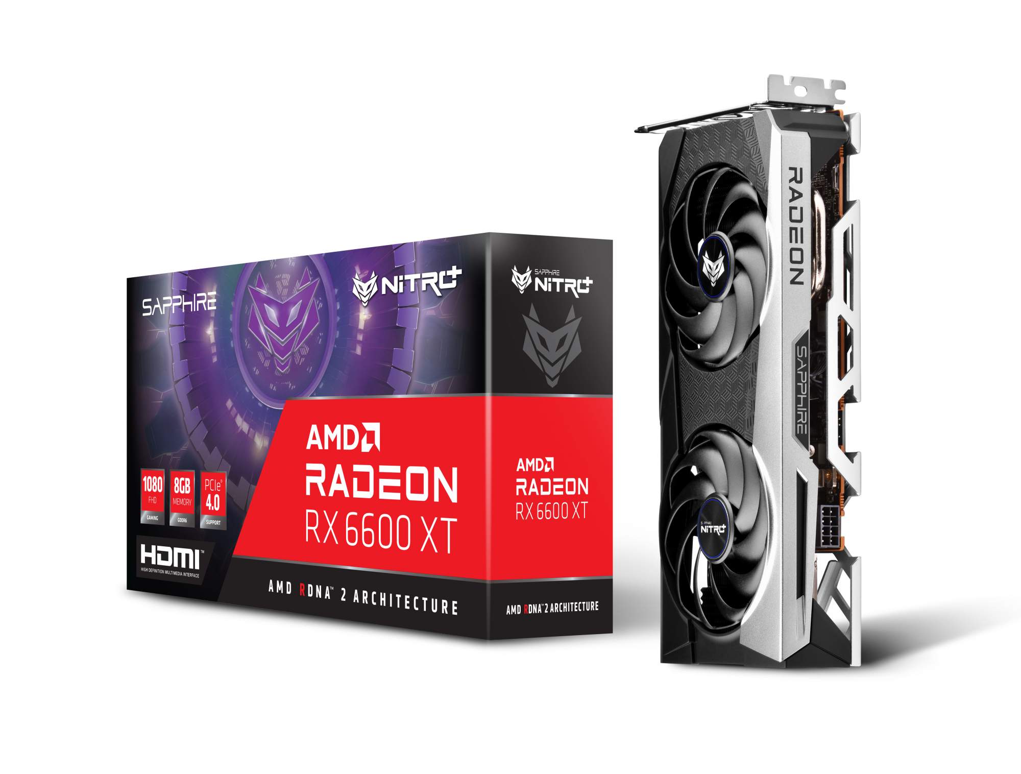 Sapphire AMD Radeon RX 6600 XT 8GB 美品 Видеокарта Sapphire AMD Radeon RX 6600 XT NITRO+ Gaming OC