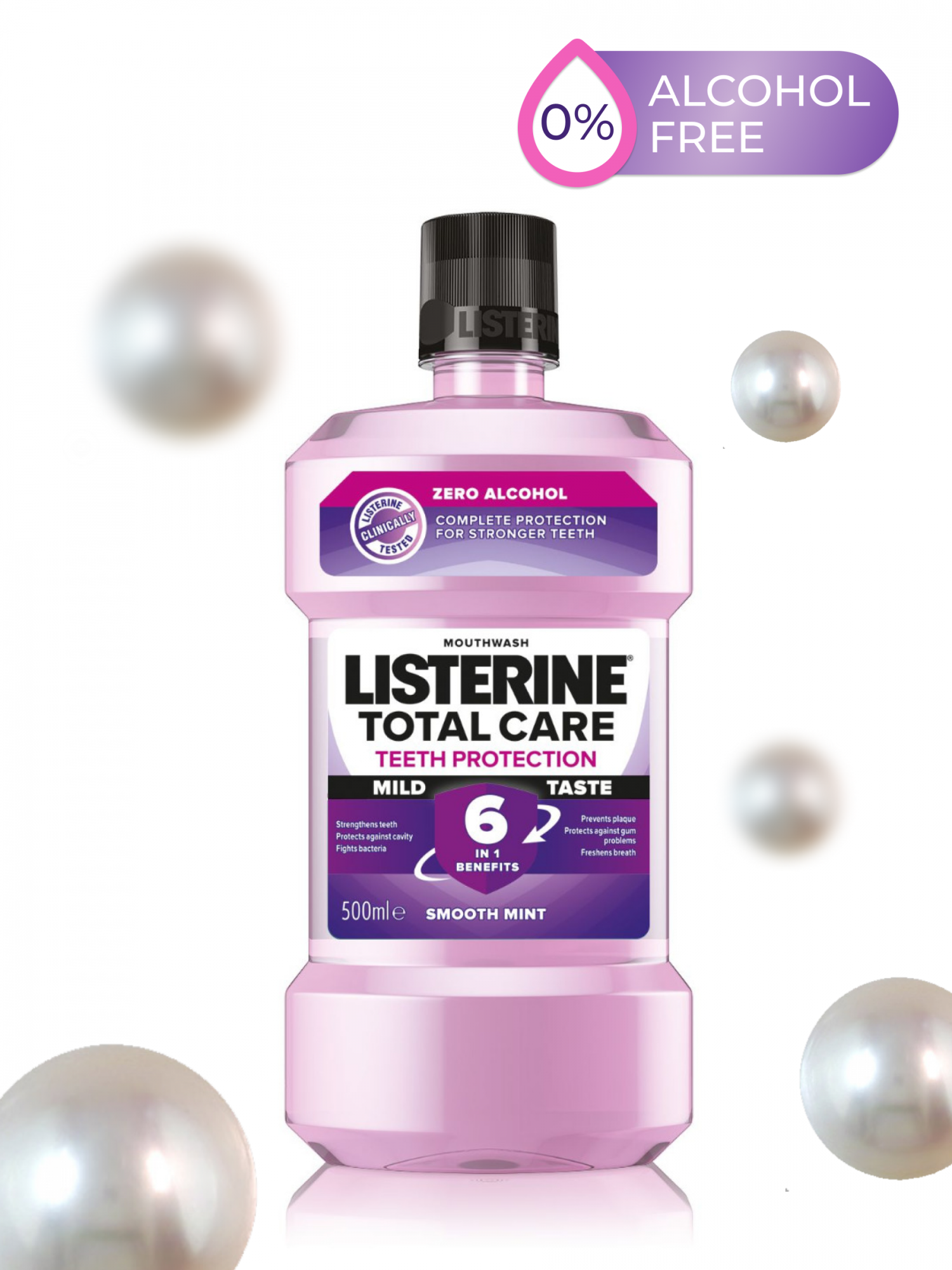 Купить ополаскиватель Listerine Total Care Teeth Protect 500мл, цены на Мегамаркет | Артикул: 600012480872