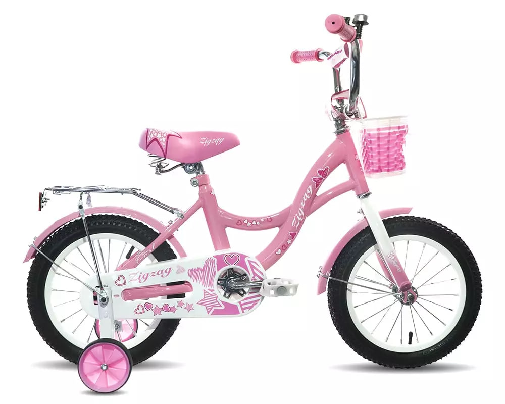 Купить велосипед детский двухколесный ZIGZAG GIRL, розовый, цены на Мегамаркет | Артикул: 600013168223