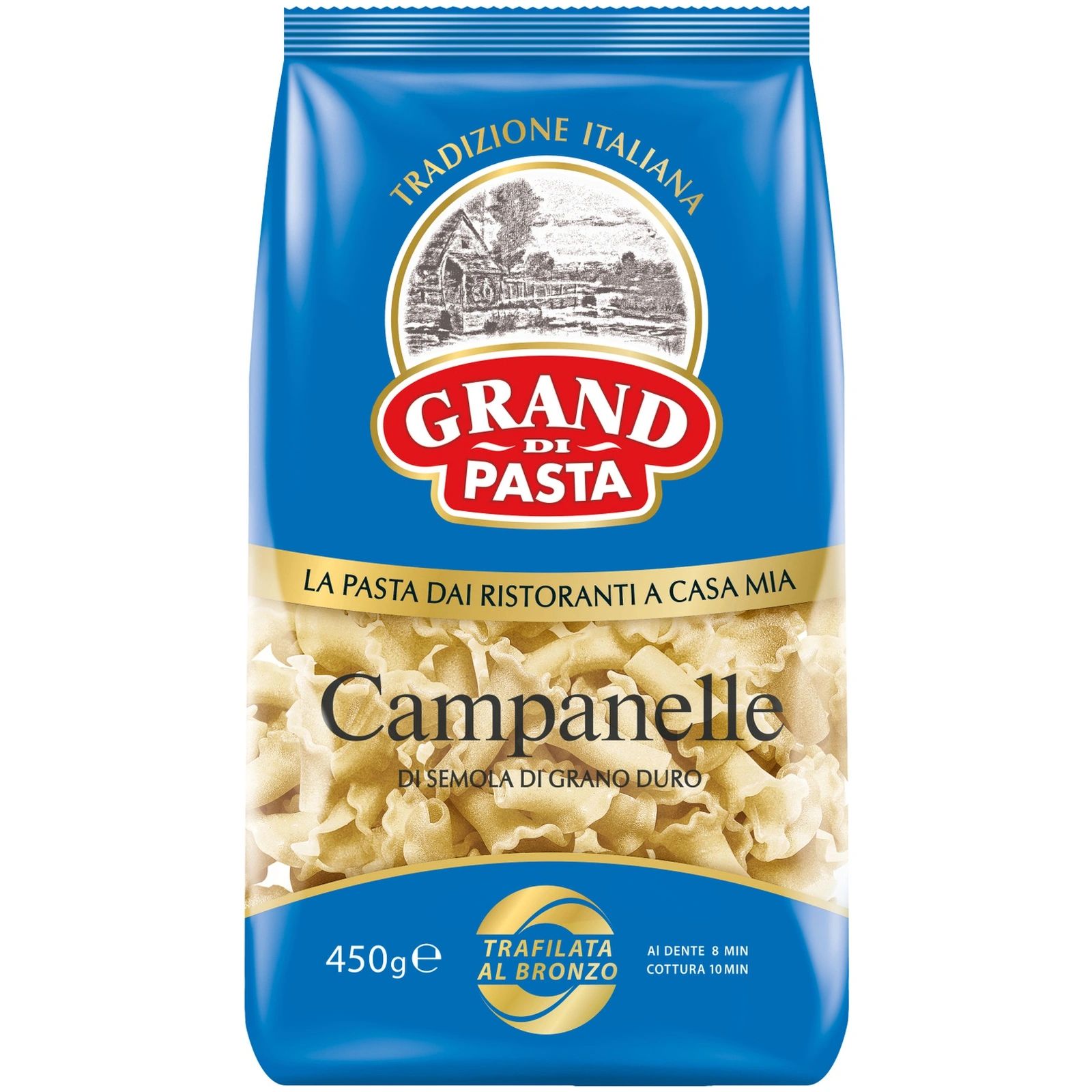 Купить макаронные изделия Grand Di Pasta Campanelle 500 г, цены на Мегамаркет | Артикул: 100028802815