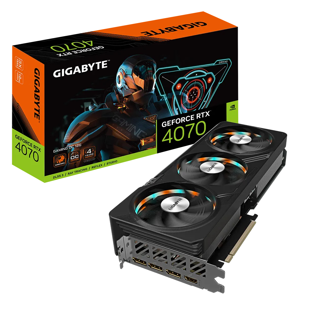 Видеокарта GIGABYTE NVIDIA GeForce RTX 4070 GAMING OC (GV-N4070GAMING OC-12GD), купить в Москве, цены в интернет-магазинах на Мегамаркет