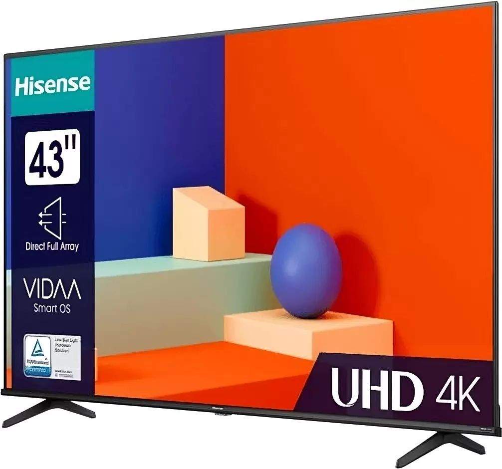 Телевизор Hisense 43A6K, 43"(109 см), UHD 4K, купить в Москве, цены в интернет-магазинах на Мегамаркет