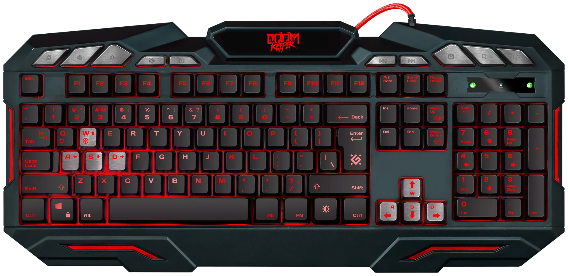 Проводная игровая клавиатура Defender Doom Keeper Black (45100), купить в Москве, цены в интернет-магазинах на Мегамаркет