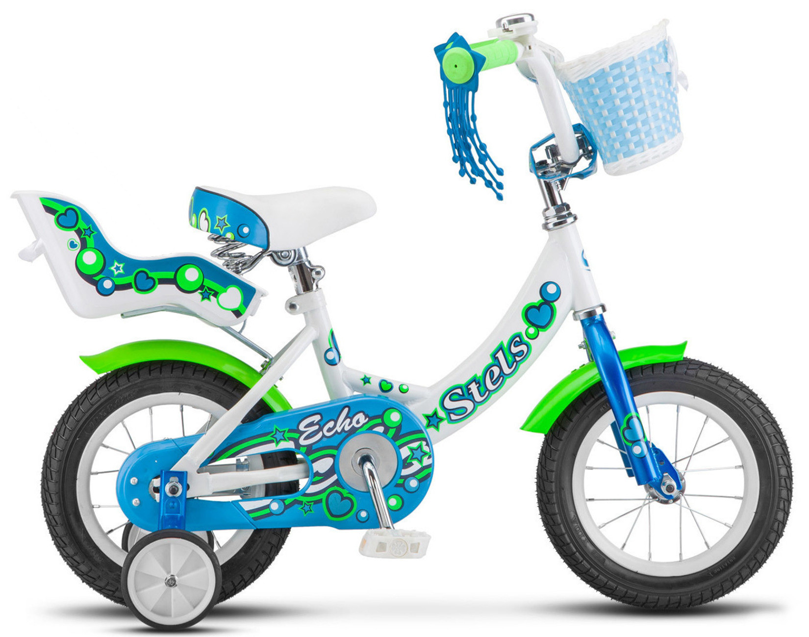 Детский велосипед Stels Echo 12 V020 (2018) белый - купить в Азбука Техники, цена на Мегамаркет