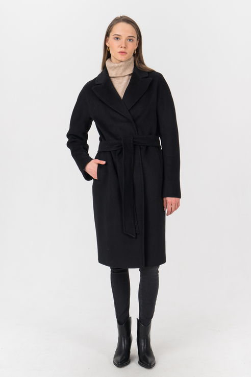 Пальто женское ElectraStyle 5-0103т-289 черное 46 RU