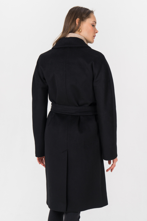 Пальто женское ElectraStyle 5-0103т-289 черное 46 RU