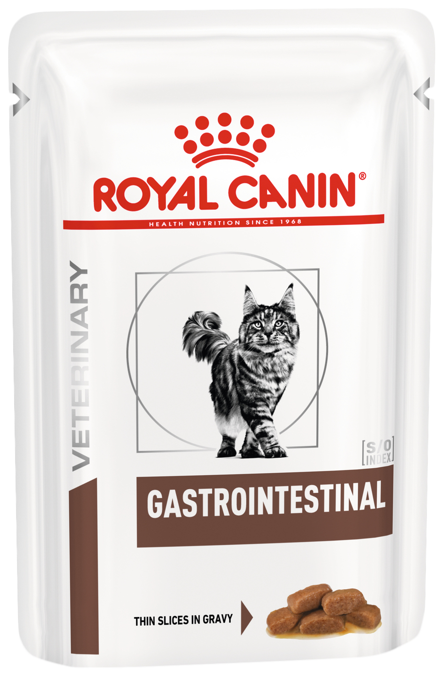 Купить влажный корм для кошек Royal Canin Veterinary Gastrointestinal, мясо, кусочки в соусе, 85г, цены на Мегамаркет | Артикул: 100029273964