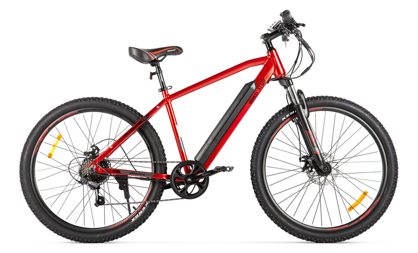 Электровелосипед Eltreco XT 600 PRO 2024, Красный - купить в zimnie.com, цена на Мегамаркет
