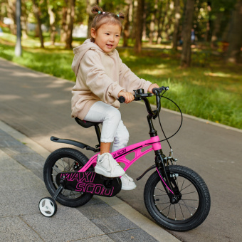 Детский двухколесный велосипед Maxiscoo Cosmic 16", Розовый Матовый MSC-C1616