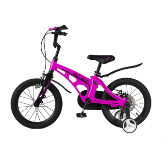Детский двухколесный велосипед Maxiscoo Cosmic 16", Розовый Матовый MSC-C1616