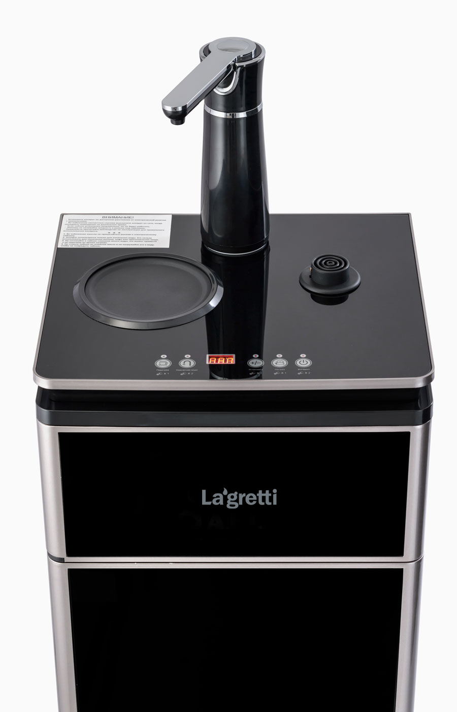 Кулер с чайным столиком Тиабар Lagretti LK-51а Venice black/silver