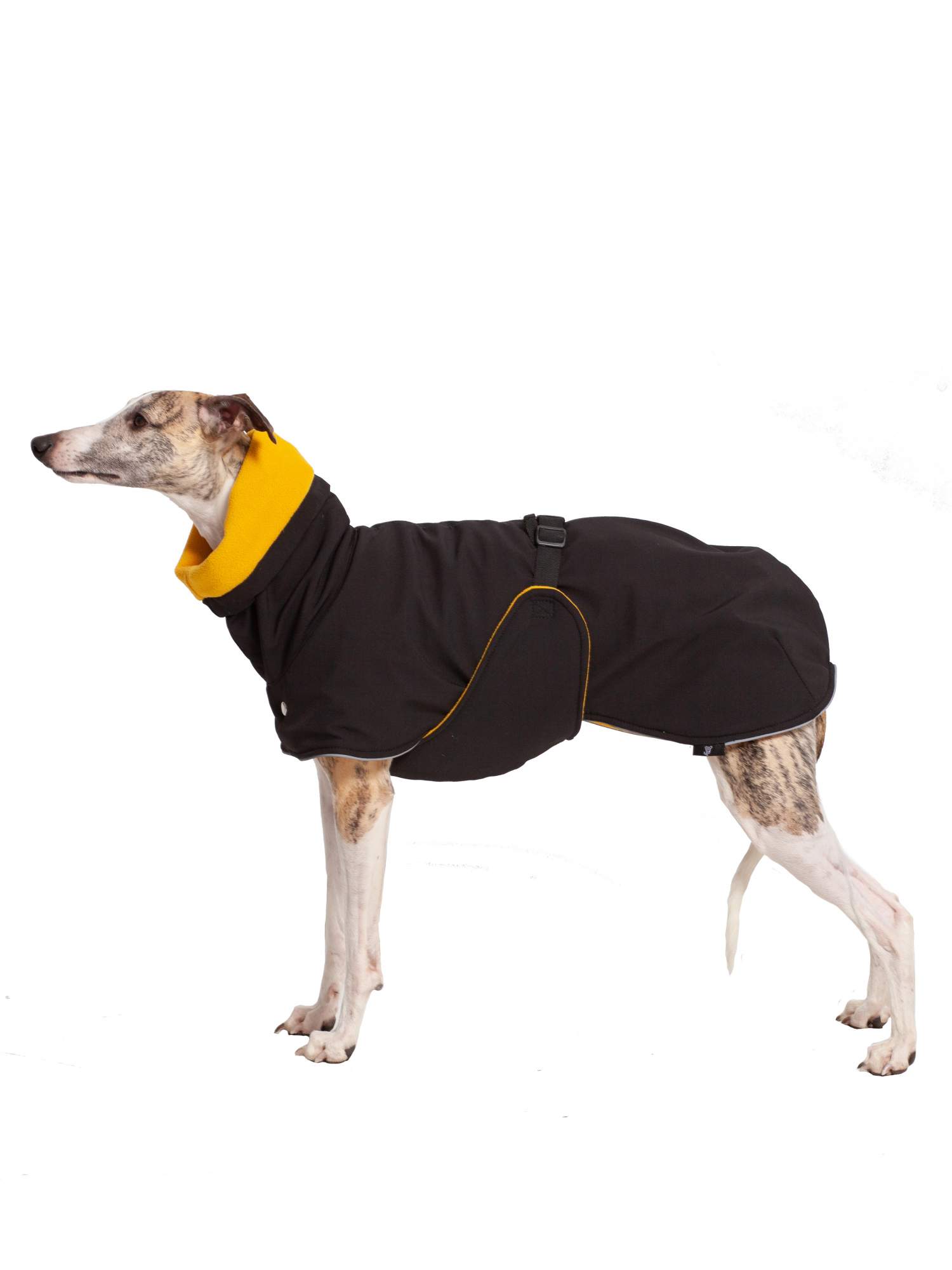 Попона для собак Монморанси, Уиппет, черный, желтый, длина спины 48 см, М2