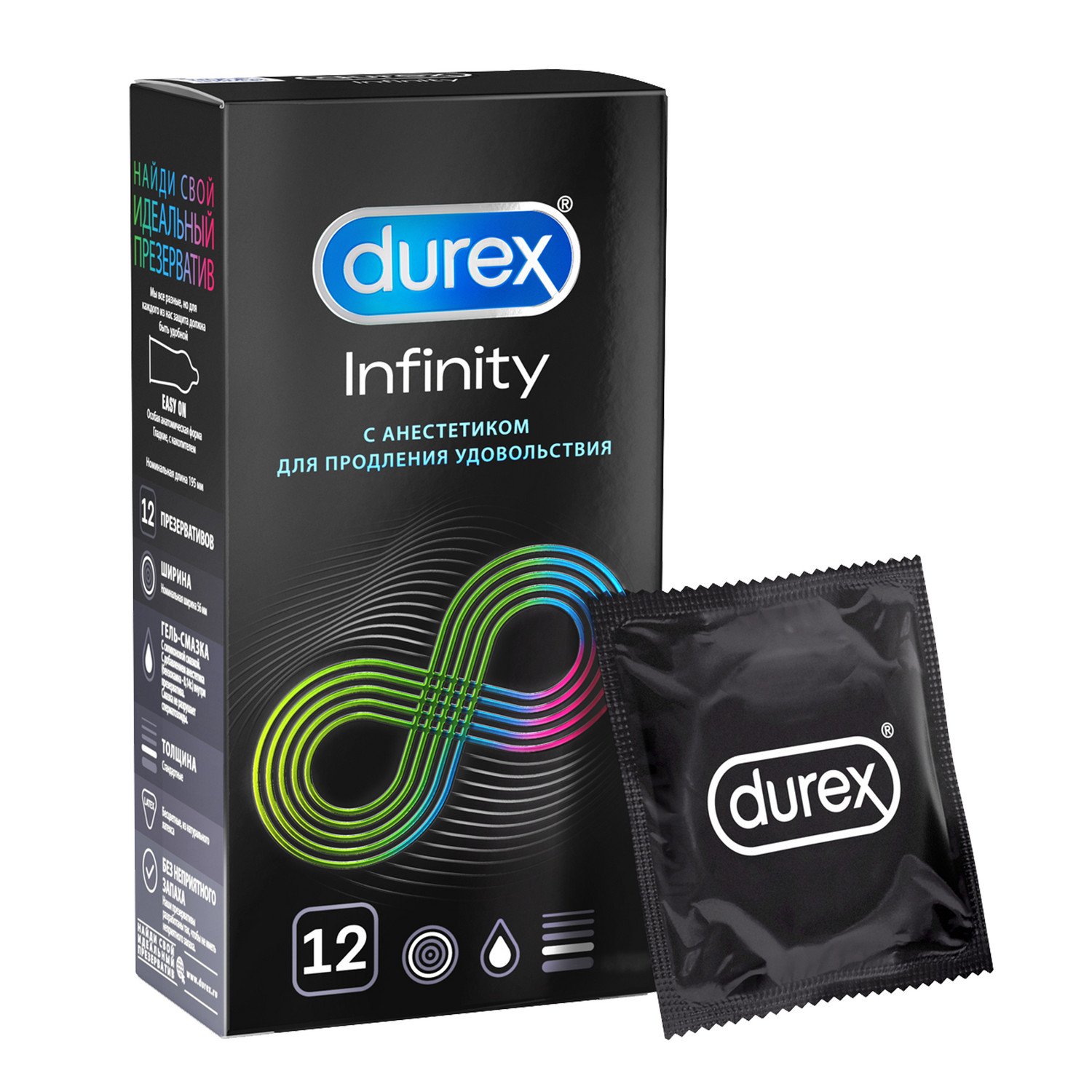 Презервативы Durex Infinity с анестетиком 12 шт. - отзывы покупателей на  Мегамаркет | 600003324610