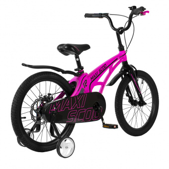 Детский двухколесный велосипед Maxiscoo Cosmic 18", Розовый Матовый MSC-C1816