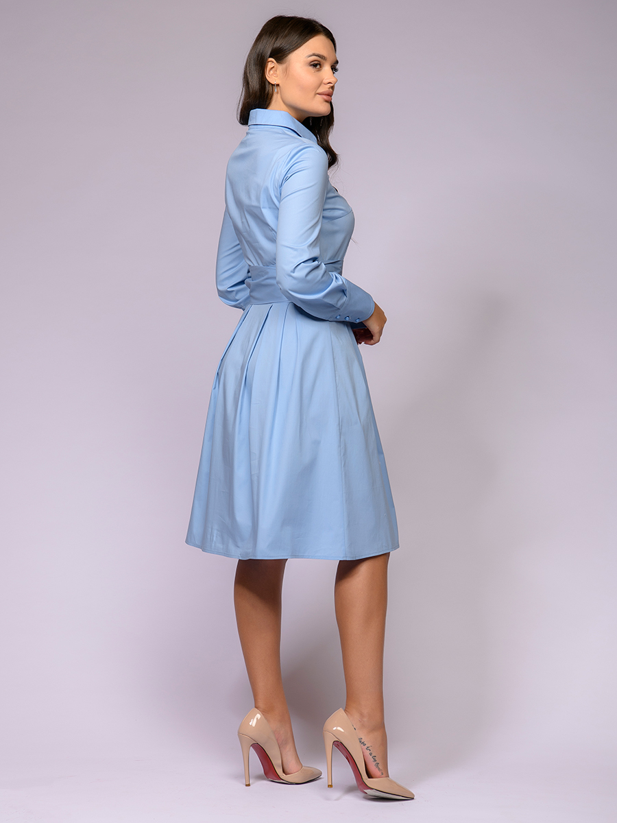 Платье женское 1001dress 0122001-01777BF голубое 50
