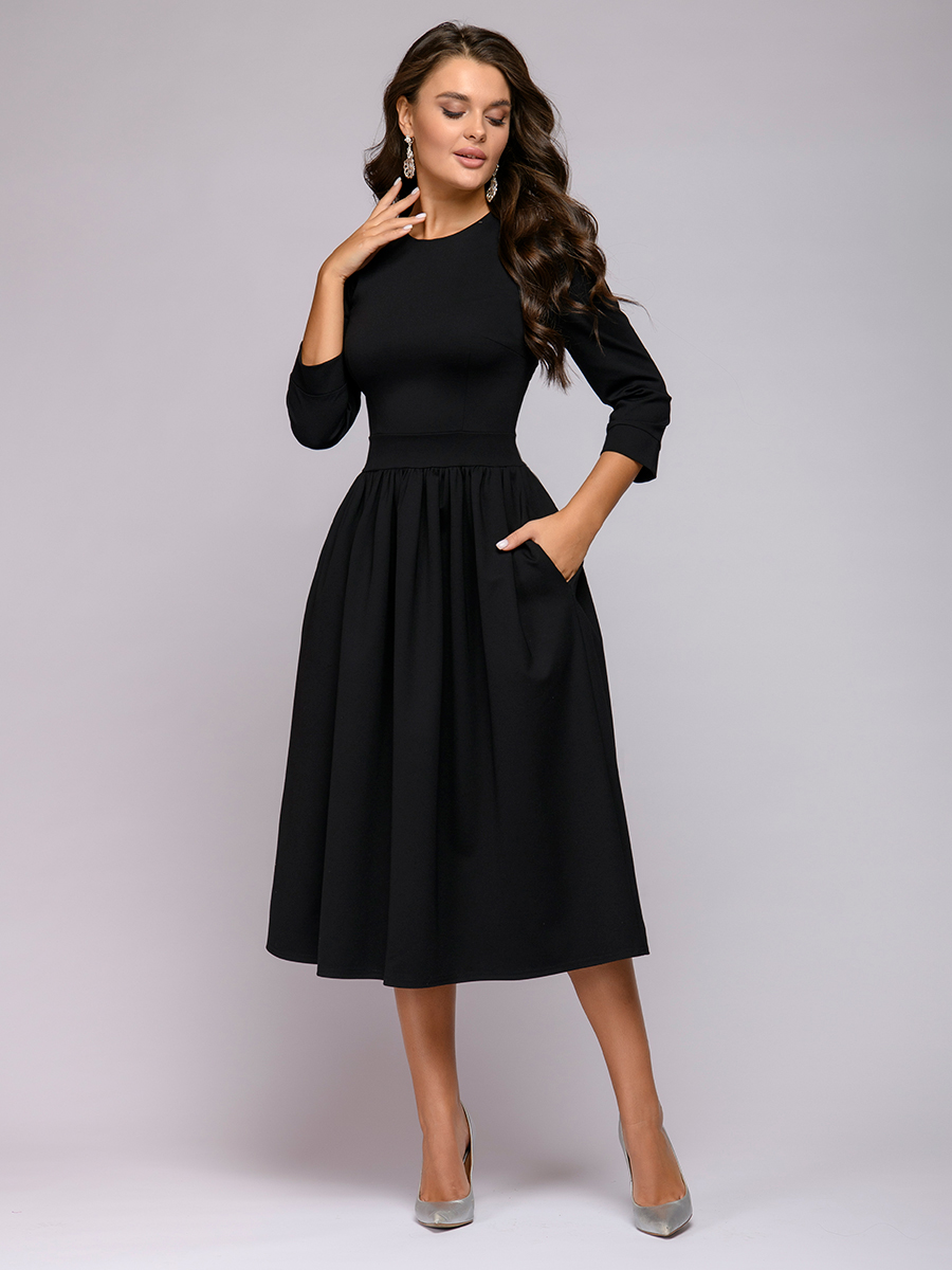 Платье женское 1001dress 0122001-02221 черное 40