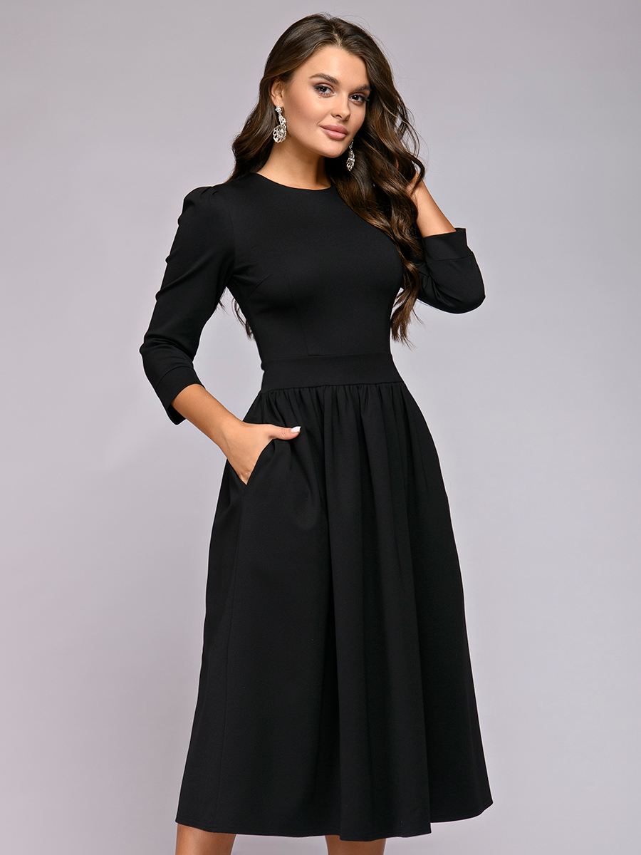 Платье женское 1001dress 0122001-02221 черное 54-56