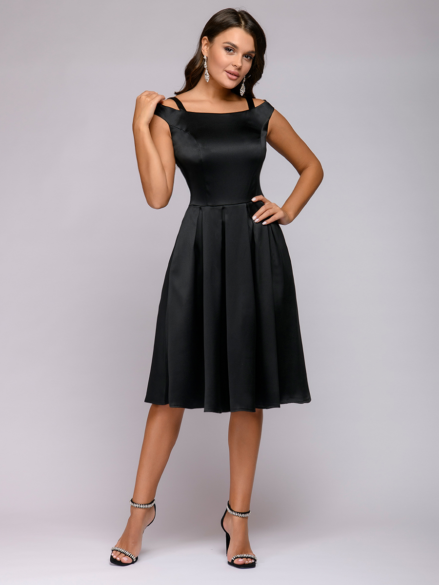 Платье женское 1001dress 0122001-02235BK черное 44