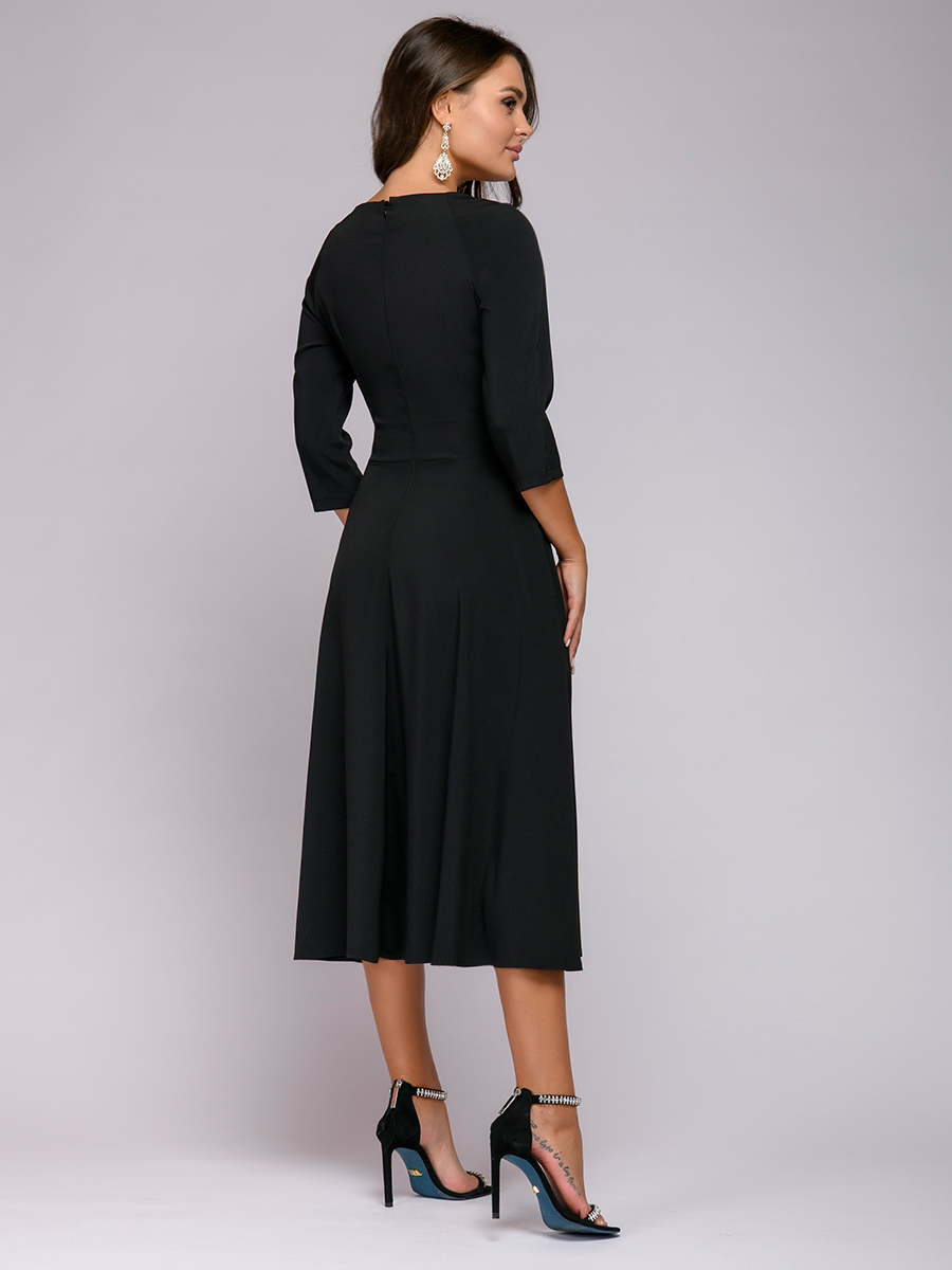 Платье женское 1001dress 0122001-02238BK черное 42