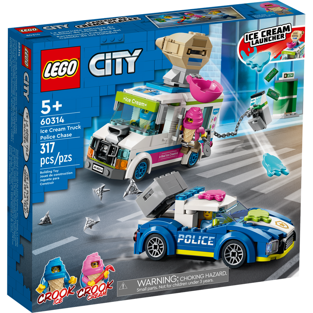 Конструктор LEGO City Погоня полиции за грузовиком с мороженым 60314