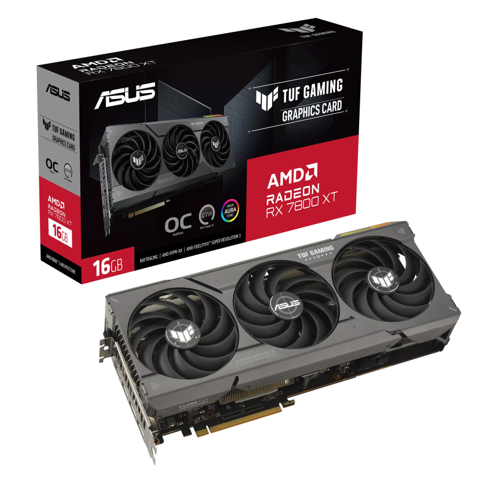 Видеокарта ASUS TUF Gaming Radeon RX 7800 XT OC 16GB - купить в Lime Store, цена на Мегамаркет