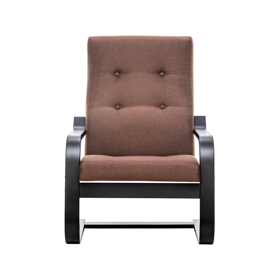 Кресло Leset Альс, венге, ткань коричневая