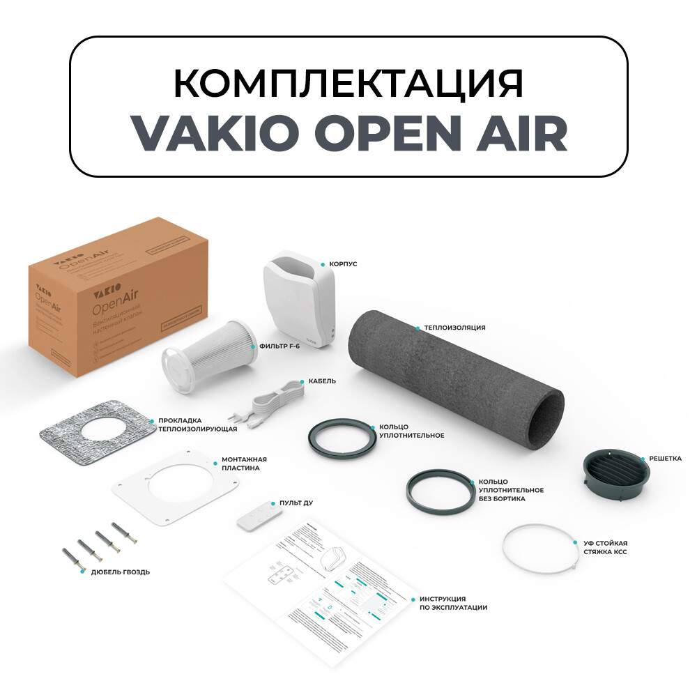 Настенный проветриватель VAKIO OPEN AIR, купить в Москве, цены в  интернет-магазинах на Мегамаркет